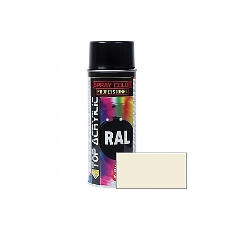 SPRAY PINTURA ACRILICO CARTA RAL RAL 9001 BLANCO CREMA 400 ML 