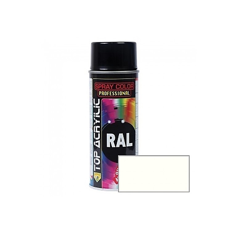 SPRAY PINTURA ACRILICO CARTA RAL RAL 9010 BLANCO BRILLO 400 ML 