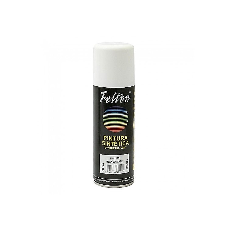 SPRAY PINTURA ACRILICOS BLANCO MATE ESMALTE 200 ML 