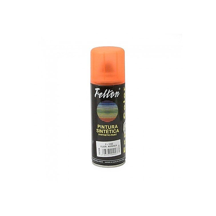 SPRAY PINTURA ACRILICOS NARANJA FLUOR ESMALTE 200 ML 