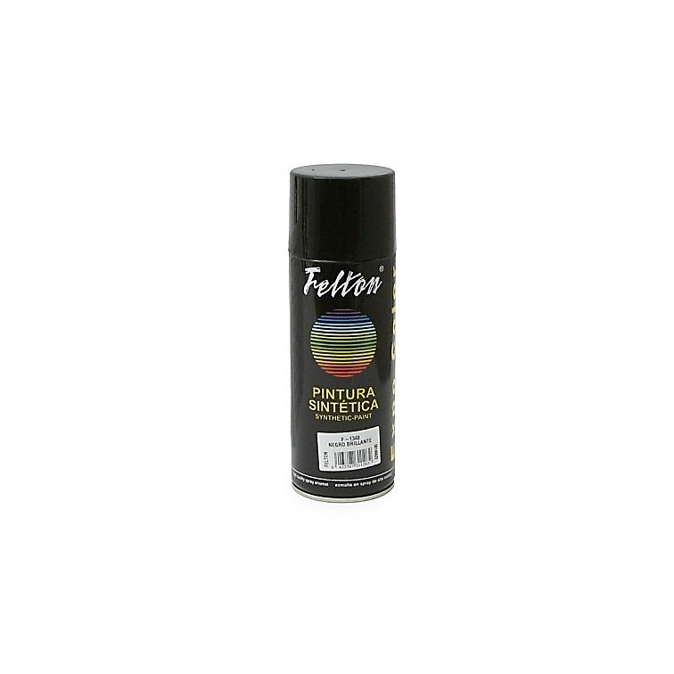 SPRAY PINTURA ACRILICOS NEGRO BRILLANTE ESMALTE 200 ML 