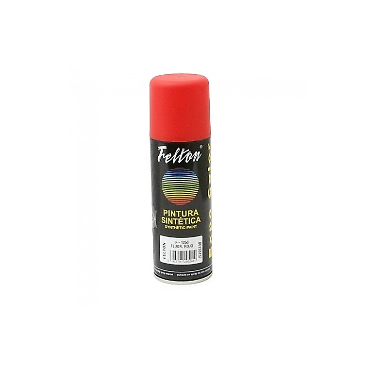 SPRAY PINTURA ACRILICOS ROJO FLUOR ESMALTE 200 ML 