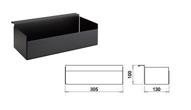 SYSTEMA MODULABLE DECORATIVO NEGRO MATE LED A 24 V NEGRO MATE ESPECIERO 305 