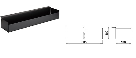 SYSTEMA MODULABLE DECORATIVO NEGRO MATE LED A 24 V NEGRO MATE ESPECIERO 605 