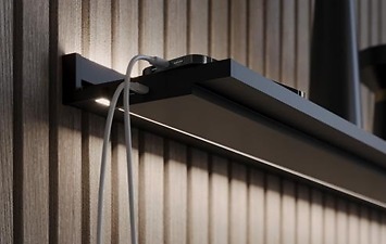 SYSTEMA MODULABLE DECORATIVO NEGRO MATE LED A 24 V 