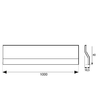 TAPAJUNTAS ESCALON ADHESIVO TJ03 1000mm 