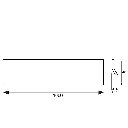 TAPAJUNTAS ESCALON ADHESIVO TJ07 1000mm 