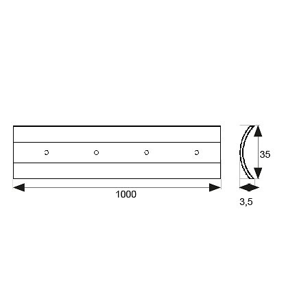 TAPAJUNTAS PLANO ATORNILLAR TJ06 1000mm 