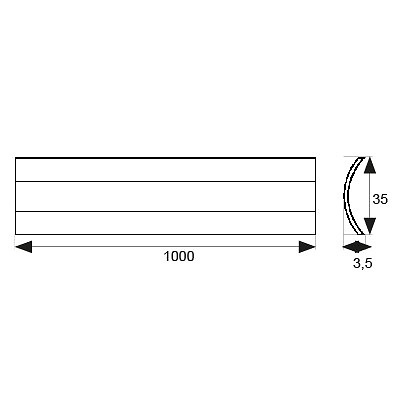 TAPAJUNTAS TJ05 PLANO ADHESIVO 1000mm 