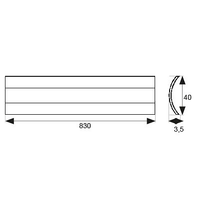 TAPAJUNTAS TJ05 PLANO ADHESIVO 830mm 