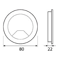 TAPON PASACABLES TPC01 80x22mm 