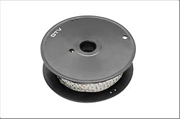 TIRA FLASH 2835, 60LED/M, BLANCA CÁLIDA, 6W/M SIN GEL 8 MM, ROLLO 50M, 12V 