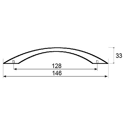 TIRADOR ARCO TRM08 128mm INOX 