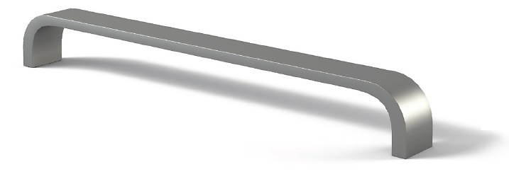 TIRADOR ASA MOD. BANK CROMO MATE 128 MM 136X20 MM ASA 192 MM 201X20 MM ASA CROMO MATE 