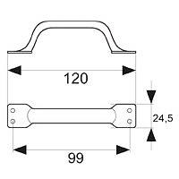 TIRADOR CAJA TRM15 NIQUELADO PACK 10 UNID. NIQUEL 26 24.5 120 ACERO 10 