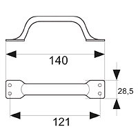 TIRADOR CAJA TRM15 NIQUELADO PACK 10 UNID. NIQUEL 30 285 140 ACERO 10 