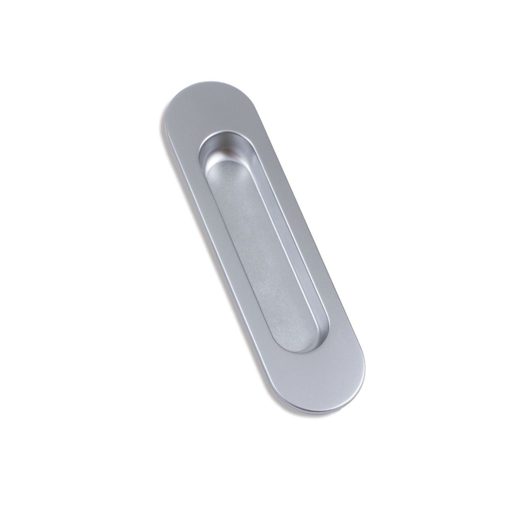 TIRADOR CAZOLETA NOE OVAL PARA EMBUTIR 150X40 MM ZAMAK CROMO MATE 103X26X11 MM 150X40 MM 