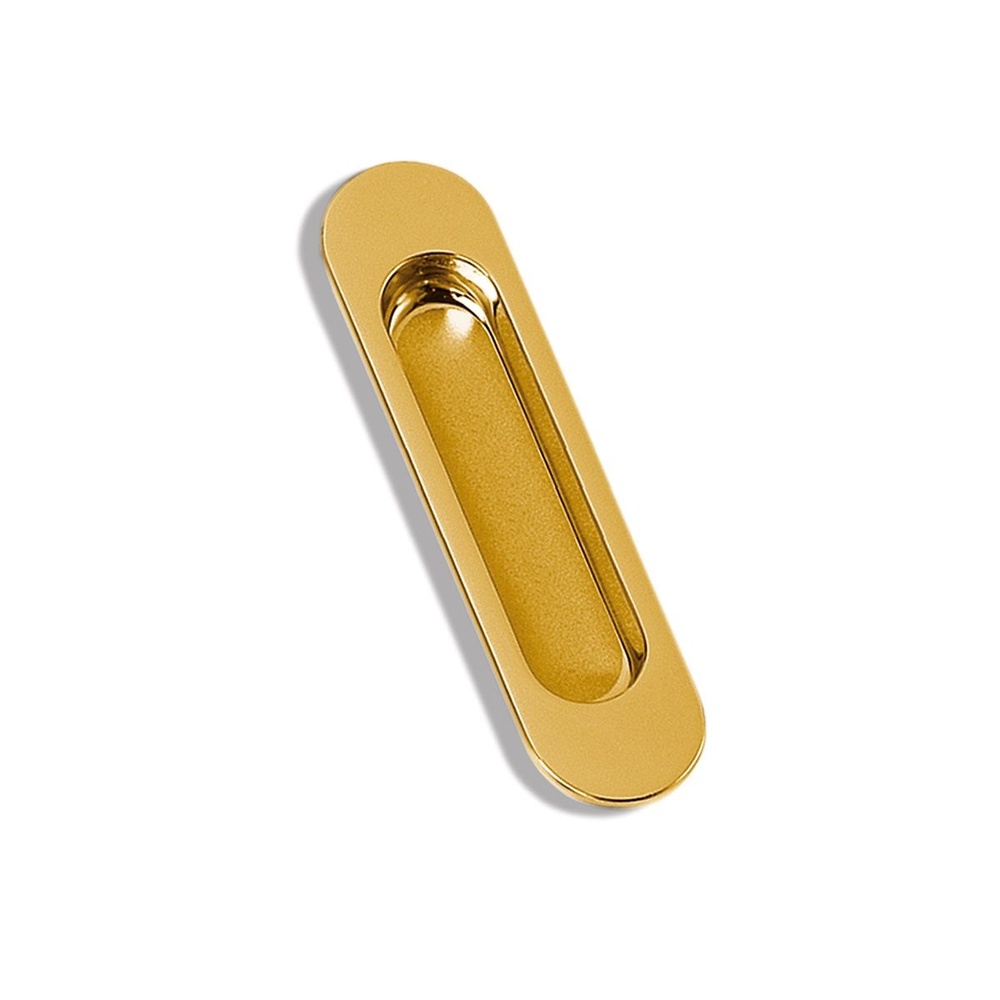 TIRADOR CAZOLETA NOE OVAL PARA EMBUTIR 150X40 MM ZAMAK DORADO BRILLO 103X26X11 MM 150X40 MM 