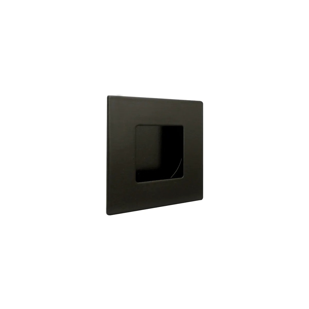 TIRADOR EMBUTIDO TOTE ACERO INOX ACERO NEGRO MECANIZADO CIRCULAR D:40x11 50x50 MM EMBUTIDO 