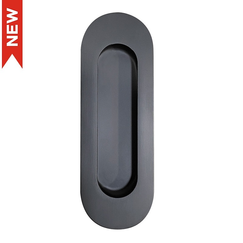 TIRADOR EMBUTIR OVALADO TE06 120x40mm NEGRO 14,5 40 120 ACERO INOXIDABLE 10 