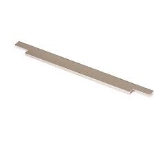 TIRADOR GOLA LINEAR PESTAÑA ALUMINIO EFECTO INOX 
