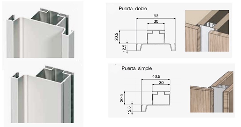 TIRADOR GOLA VERTICAL PARA COLUMNAS 