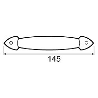 TIRADOR HIERRO TRM14 ZINCADO ZINCADO 30 30 145 ACERO 10 