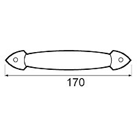 TIRADOR HIERRO TRM14 ZINCADO ZINCADO 30 35 170 ACERO 10 