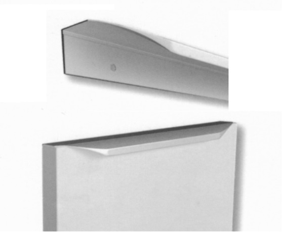 TIRADOR MOD. 1212 GOLA ALUMINIO 