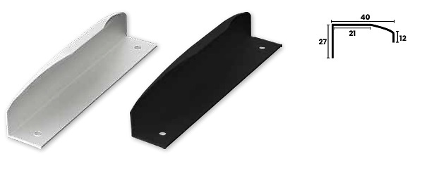 TIRADOR MOD. 1212 GOLA ALUMINIO 