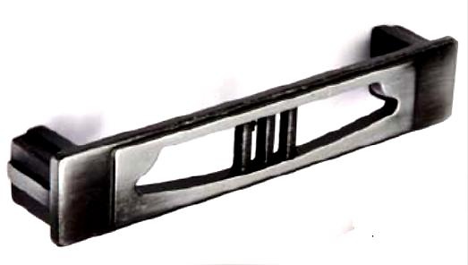 TIRADOR MOD. CALADO PLATA VIEJA 96 MM 104X20 MM ASA 