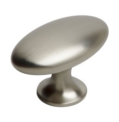 TIRADOR MOD. OVAL SIMPLE ZAMAK EFECTO INOX MATE 