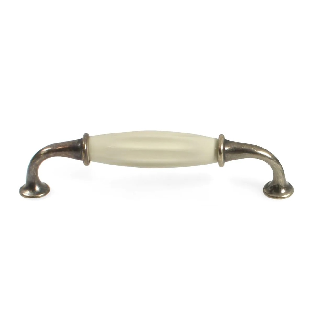 Tirador para mueble Doha, L110mm, intereje 96mm, Zamak, Oro viejo