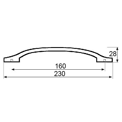 TIRADOR TRM04 160mm NIQUEL SATINADO 