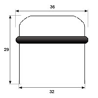 TOPE PUERTA SETA TP6 32mm 