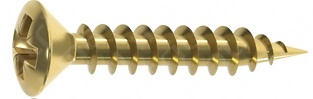 TORNILLERIA MADERA DIN 7505-C POZI C/ALOMADA MANIVELA LATONADO 3.5 7 20 1000 PZ 1000 25 3.5 7 LATONADO PZ 