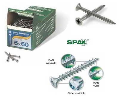 TORNILLERIA AGLOMERADO Y MADERA POZIDRIVE SPAX CABEZA PLANA ZINCADO 