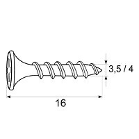 TORNILLO BISAGRA TRN05 NIQUELADO NIQUEL 4 7 16 ACERO 1000 NIQUEL 4 7 16 ACERO 1 