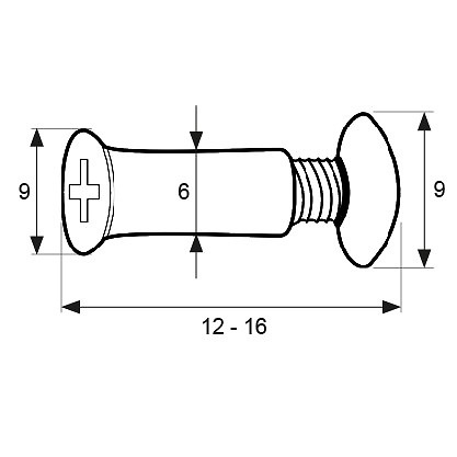 TORNILLO PASANTE CABINA CB23 INOX 