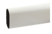TUBO ARMARIO ACERO OVALADO 30X15MM BLANCO 4000 mm BARRA OVALADA 2000 mm BARRA OVALADA BLANCO 
