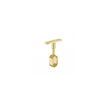 TUBO ARMARIO ACERO OVALADO 30X15MM LATONADO SOPORTE LATERAL TECHO 