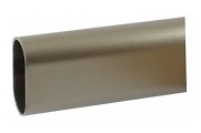 TUBO ARMARIO ACERO OVALADO 30X15MM NIQUEL MATE 2000 mm BARRA OVALADA 4000 mm BARRA OVALADA NIQUEL MATE 