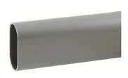 TUBO ARMARIO ACERO OVALADO 30X15MM PLATA MATE 2000 mm BARRA OVALADA 4000 mm BARRA OVALADA PLATA MATE 