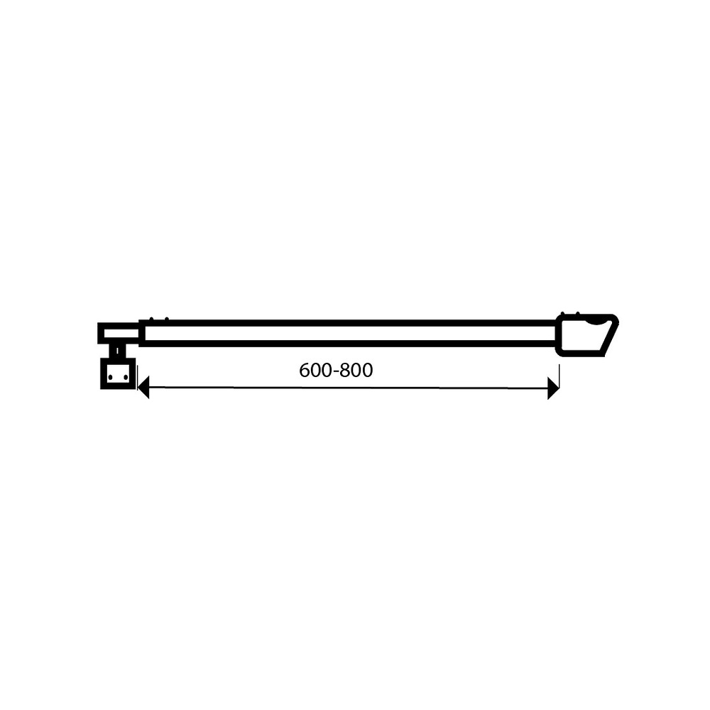 TUBO MAMPARA EXTENSIBLE BSC10 INOX INOX 30 55 600 ACERO INOXIDABLE 1 