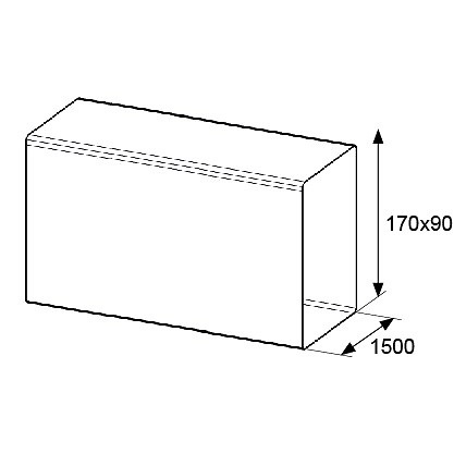 TUBO RECTANGULAR Y ACCESORIOS VN01 170x90mm BLANCO BLANCO 90 170 TUBO RECTANGULAR VN01 170x90x1500mm BL 1500 PVC 1 