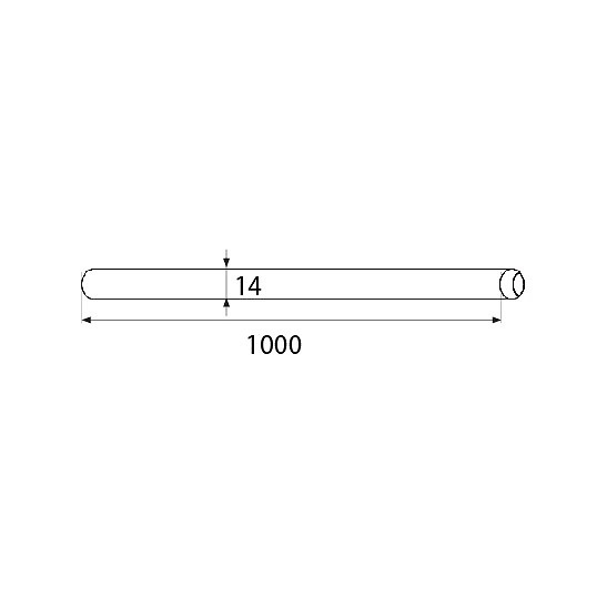 VARILLA MADERA LISA ENS07 HAYA 14 14 1000 HAYA 10 