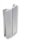 ZOCALO ALUMINIO CON GOMA ALTURA 100/150 MM PLATA MATE PLATA MATE 100 MM ANGULO FLEXIBLE ALUMINIO 150 MM ALUMINIO ANGULO FLEXIBLE PLATA MATE 