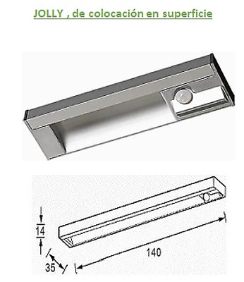 AB REGLETA EMBUTIR LED DIVA HD CON SENSOR A 24V - ILUMINACION