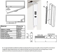 AB SENSOR DE ENCENDIDO DE PROXIMIDAD PUERTA  Válido para el perfil APEX.