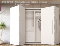 AXIS FREE 2 SISTEMA PARA 2 PUERTAS 4 HOJAS PLEGABLES DE MADERA